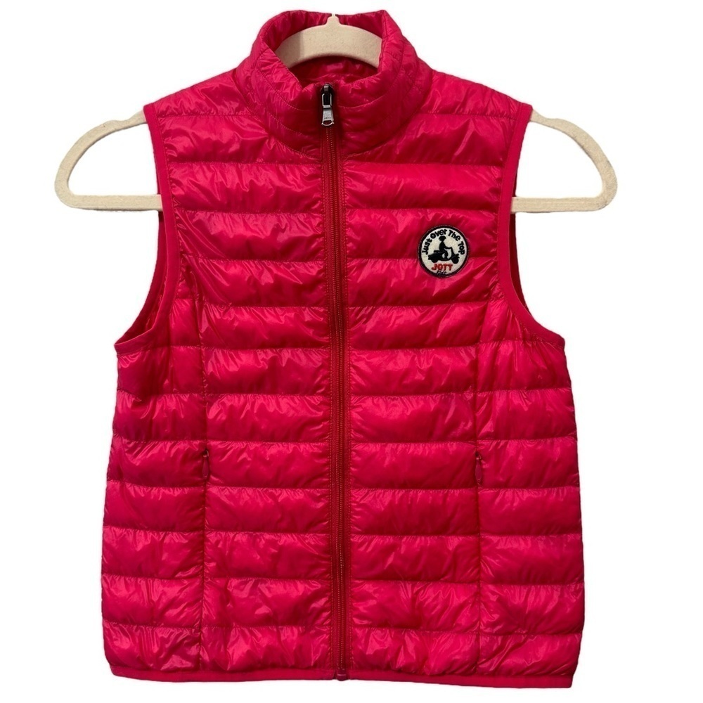 J.O.T.T ( just over the top) Kids Girls Pink Puffer vest Size 6-8